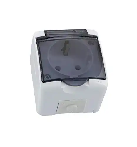 Aufputz-Steckdose shopVG 1-fach Aufputz Schuko Feuchtraum IP54