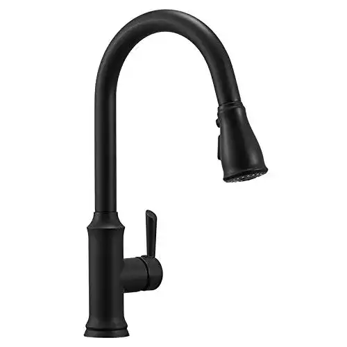 Küchenarmatur schwarz Wasserrhythm, mit Triple-Spray-Funktion