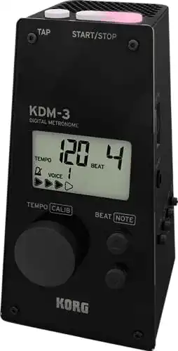 Metronom KORG KDM3, digitales in Pyramidenform, schwarz