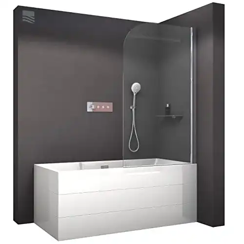 Badewannenaufsatz BERNSTEIN NT201 Duschwand für Badewanne, Faltwand