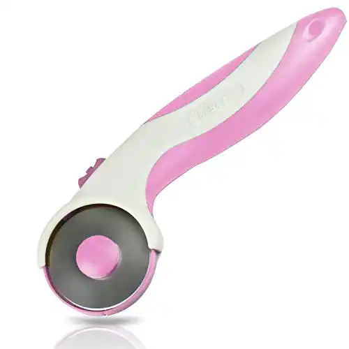 Rollschneider Destyx für Stoff mit 2 Ersatzklingen (45mm, pink)