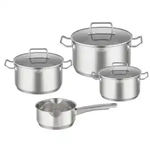 Rösle-Töpfe RÖSLE EXPERTISO Topf-Set 4-tlg., Glasdeckel