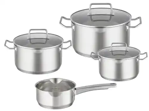 Rösle-Töpfe RÖSLE EXPERTISO Topf-Set 4-tlg., Glasdeckel