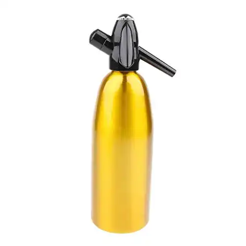 Soda-Siphon Unbekannt 9ZNT Soda bottle gold, Acrylic