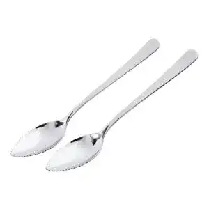 Grapefruitlöffel Weis Löffel-Set, Edelstahl, Silber, 16 x 3 x 2 cm