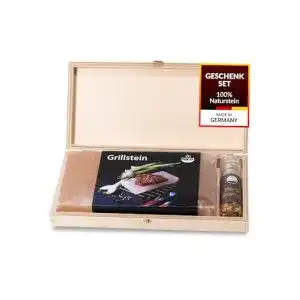 Salzstein Grill GRILLGUT Salzstein mit Taschenmühle