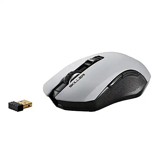 Sharkoon-Maus Sharkoon SKILLER SGM3 weiß, optisch, Dual Mode