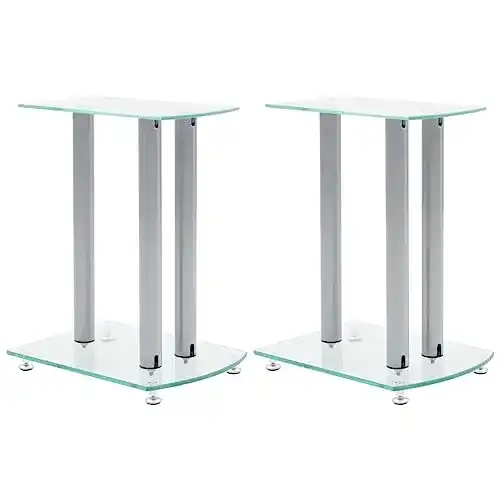 Lautsprecherständer vidaXL 2X Luxus Glas Lautsprecher