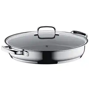 Fischpfanne WMF Schmorpfanne/ oval 38 x 26 cm, mit Glasdeckel