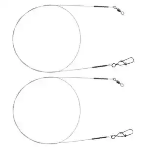 Stahlvorfach Spro Matt Black Leader 7×7 Wire, 2 Stahlvorfächer