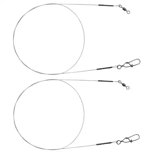 Stahlvorfach Spro Matt Black Leader 7×7 Wire, 2 Stahlvorfächer