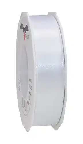 Satinband PRÄSENT C.E. Pattberg SATIN weiss, 25 m