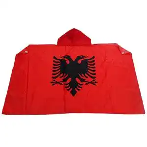 Albanien-Flagge AZ FLAG UMHANGFLAGGE ALBANIEN 150x90cm