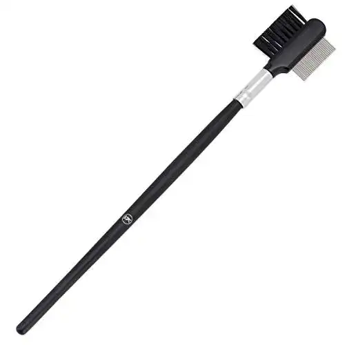 Wimpernkamm K-Pro Augenbrauenbürste 2-in-1, Metall