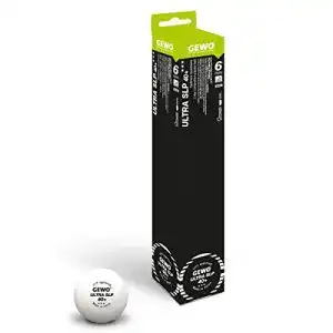 Tischtennisbälle GEWO Ball Ultra SLP 6er ohne Naht/Maximale