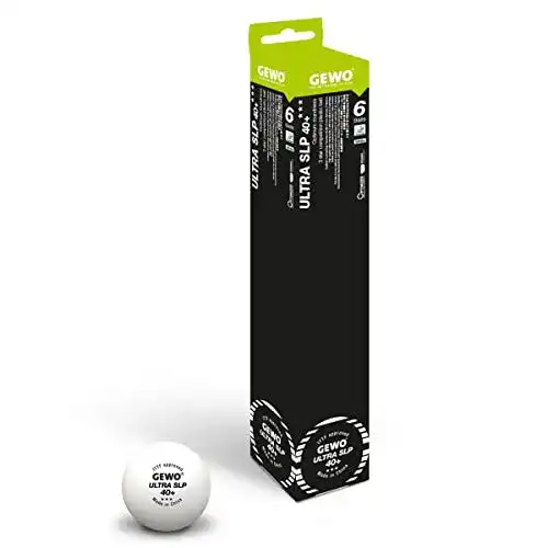 TischtennisbÃ¤lle GEWO Ball Ultra SLP 6er ohne Naht/Maximale Rundheit Tischtennisball