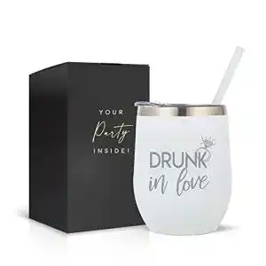 Brautbecher Your Dream Party Shop Drunk In Love , Edelstahl, 340 ml