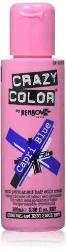 blaue Haarfarbe Crazy Color 2x Semi-Permanent 100ml Capri