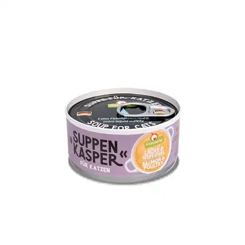 Katzensuppe GranataPet Suppenkasper Lachs & Geflügel, 12 x 70 g