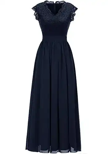 Abendkleid Dressystar Damen Elegant Ballkleider V-Ausschnitt Flora