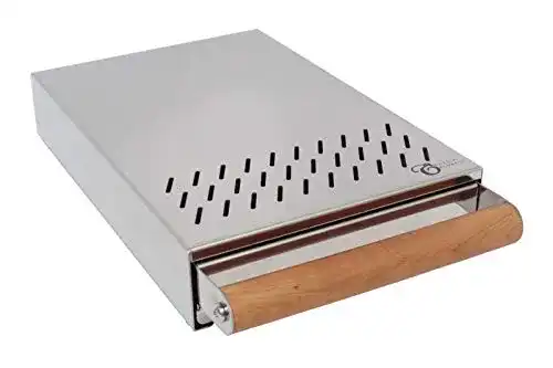 Sudschublade Edesia Espress Abklopfbehälter, Holzgriff