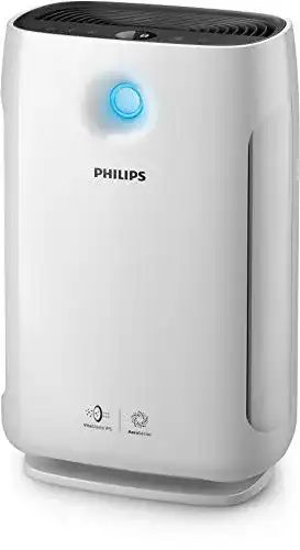 HEPA-Luftreiniger Philips Luftreiniger 2000 series (Raumgröße bis zu 79 qm, Luftqualitätsanzeige), 1 Stück, weiß-schwarz, AC2887/10