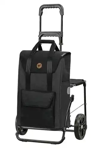 Einkaufstrolley mit Sitz Andersen SHOPPER MANUFAKTUR 49 Liter