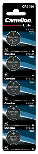 CR2450 Camelion 13005450 Lithium Knopfzellen-Batterie, 5er Set