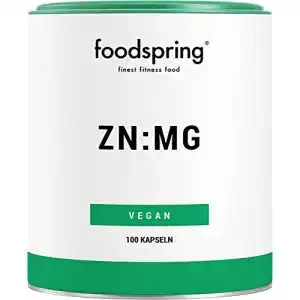 Zink-Magnesium foodspring ZN:MG Kapseln, 100 Stück, Vegan