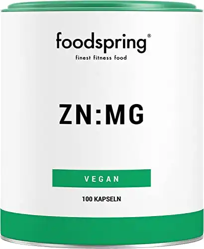 Zink-Magnesium foodspring ZN:MG Kapseln, 100 Stück, Vegan