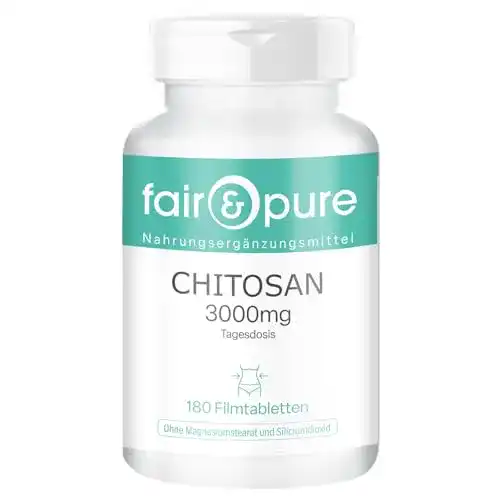 Chitosan Fair & Pure 500mg – hochdosiert – natürlicher Ballaststoff