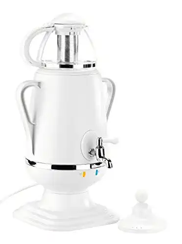 Samowar PEARL Samovar: Teebereiter mit Glas-Teekanne, 2.300 W