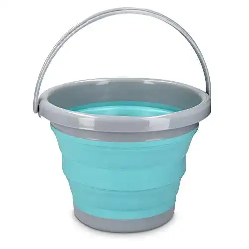 Falteimer Navaris Silikon Eimer faltbar, 5l Silikoneimer