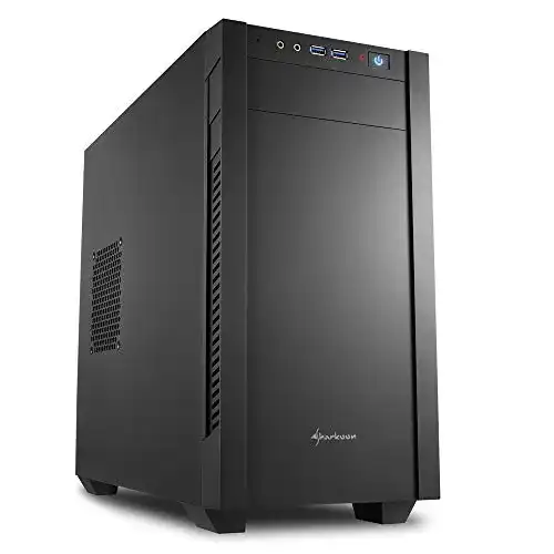Mini-PC-Gehäuse Sharkoon S1000 micro ATX Gehäuse, schwarz