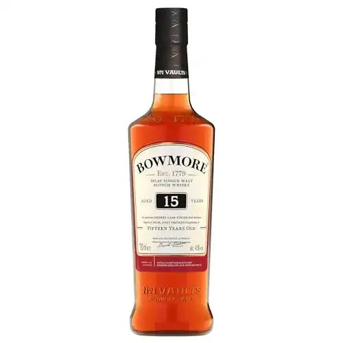 Scotch Bowmore 15 Jahre Islay Single Malt Whisky, 43% Vol, 1 x 0,7l