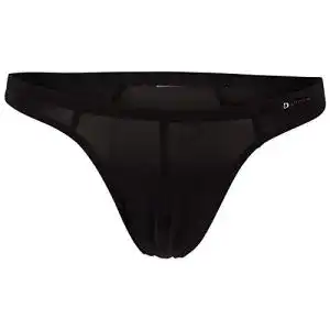 Herren-Tanga Olaf Benz Herren Red1601 Ministring String, Schwarz