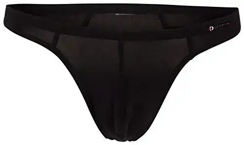 Herren-Tanga Olaf Benz Herren Red1601 Ministring String, Schwarz
