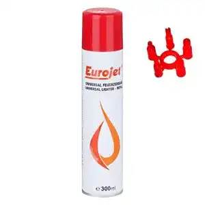 Feuerzeuggas IVORYS-GARDEN EUROJET zum Nachfüllen 300ml