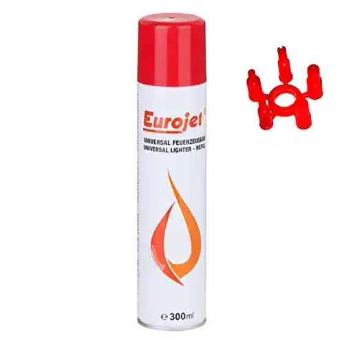 Feuerzeuggas IVORYS-GARDEN EUROJET zum Nachfüllen 300ml