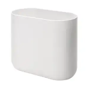 Papierkorb iDesign 29372, schlichter AA8Mülleimer, weiß