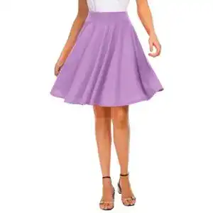 Faltenrock EXCHIC Damen Mini-Skaterrock, Stretch, Taille