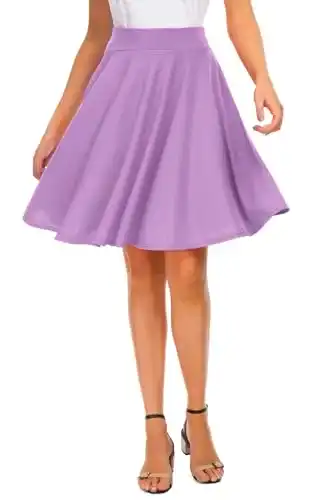 Faltenrock EXCHIC Damen Mini-Skaterrock, Stretch, Taille