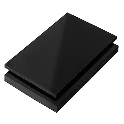 HPL-Platte S-Polytec PE-HD Platte Zuschnitte, SCHWARZ, 2-15mm