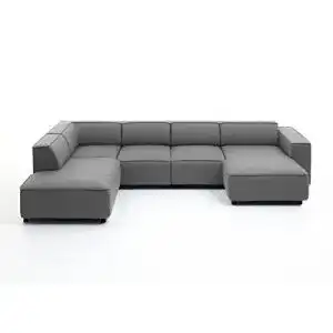 U-Sofa Atlantic Home Collection BULKY Wohnlandschaft Ecksofa