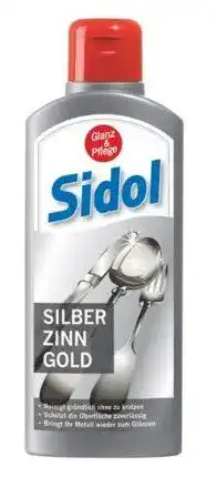 Silberpolitur SIDOL | Gapatec SIDOL Silber Zinn Gold 250ml