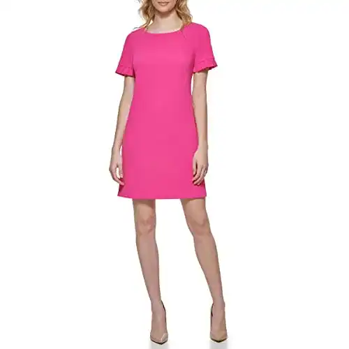 Etuikleid Tommy Hilfiger Damen Kleid, Knallpink (Hot Pink), 4