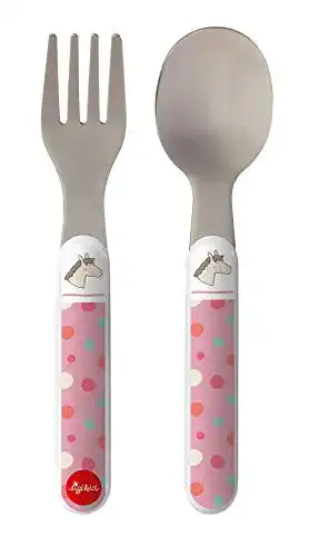 Esslernbesteck Sigikid 25083 Kinder-Besteck Pony Hoppe Dot