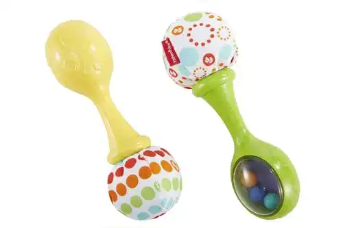 Babyrassel Fisher-Price BLT33 – Babys Rumba Rasseln Babyspielzeug