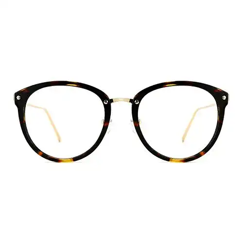 Brillen TIJN Rund Brille Ohne Sehstärke gestelle Damen fassung