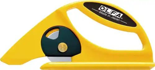 Teppichschneider Olfa 1069991 Rundklingen Cutter, Gelb, 45mm